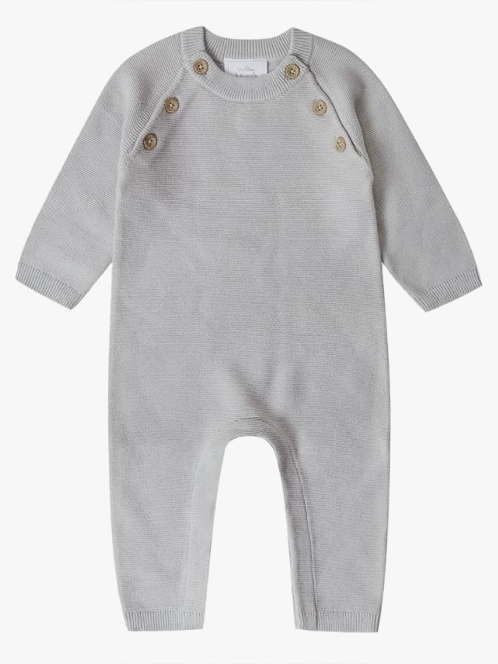 Stellou & Friends, Gray Knit Romper, size 18m-24m Newborn, 100% Cotton Toddler,